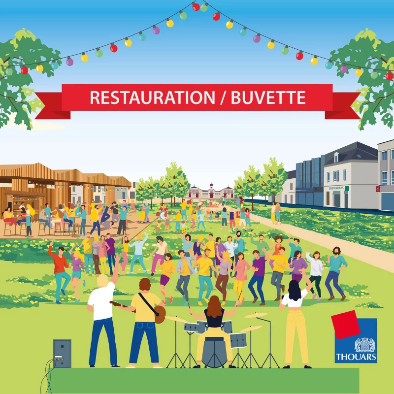 Inauguration des places Flandres Dunkerque et Lavault à Thouars
