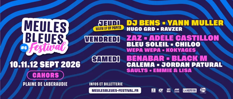 Le Meules Bleues Festival : Zaz + Adèle Castillon + Chiloo + Bleu Soleil