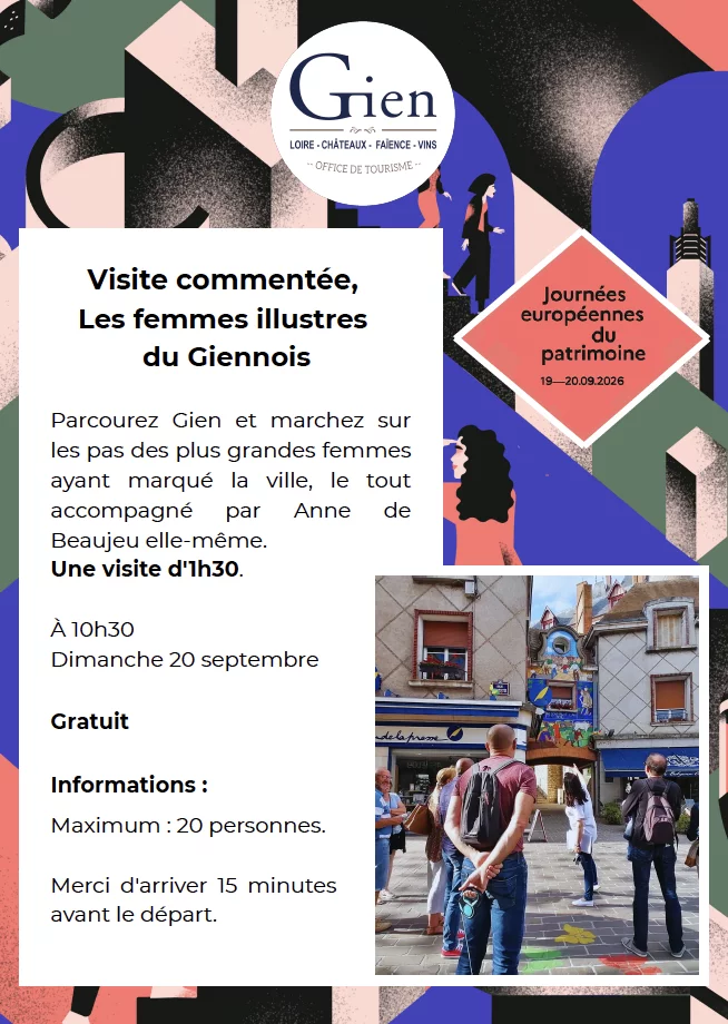 Visite Commentée, Les femmes illustres du Giennois