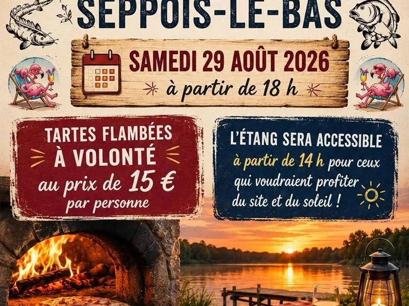 Soirée tartes flambées à volonté à l'étang Momiz Weier