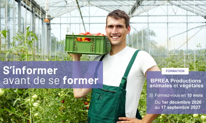 S'informer avant de se former - BPREA Productions animales et végétales