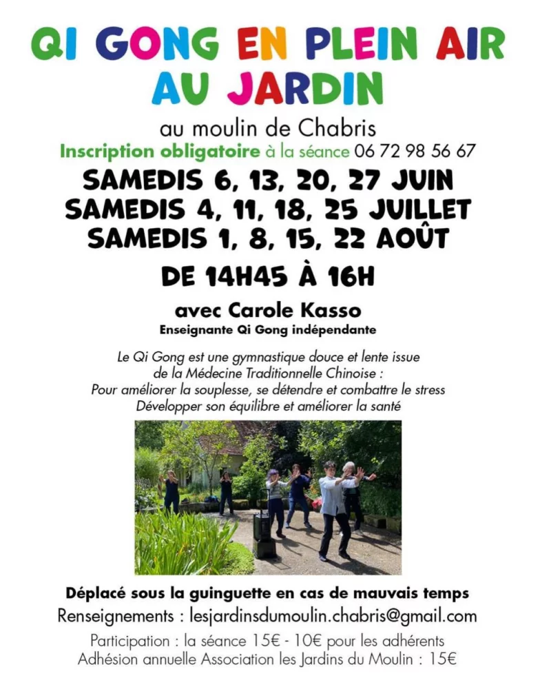 QI GONG en plein air au jardin