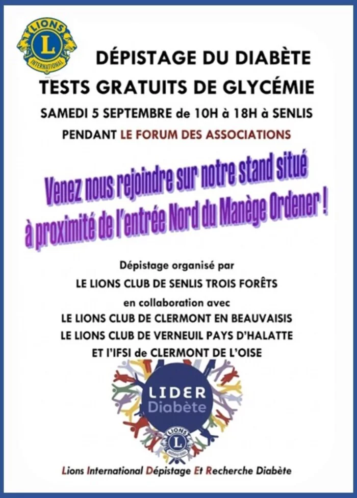 Dépistage gratuit du diabète