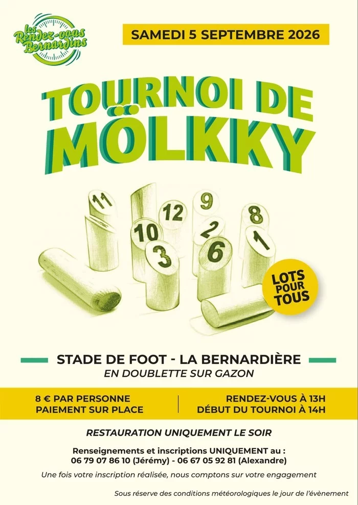 Tournoi de Mölkky par les Rendez-vous Bernardins