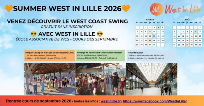 Summer West in Lille - Initiation à la danse West Coast Swing au Quartier Libre