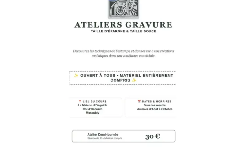 Atelier de gravure