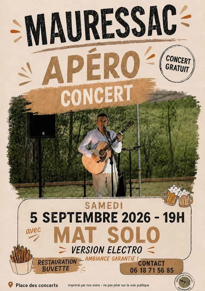 Apéro-concert avec Mat solo