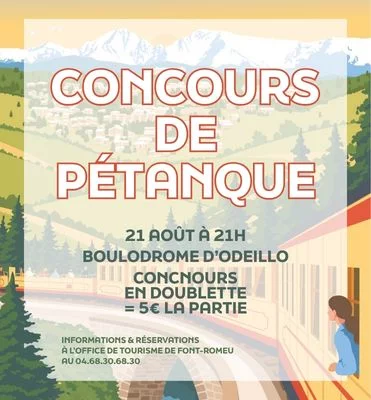 CONCOURS DE PÉTANQUE - 21 AOÛT