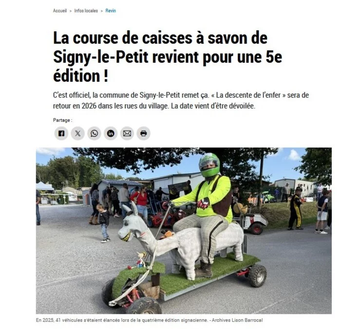 Course de caisses à savon