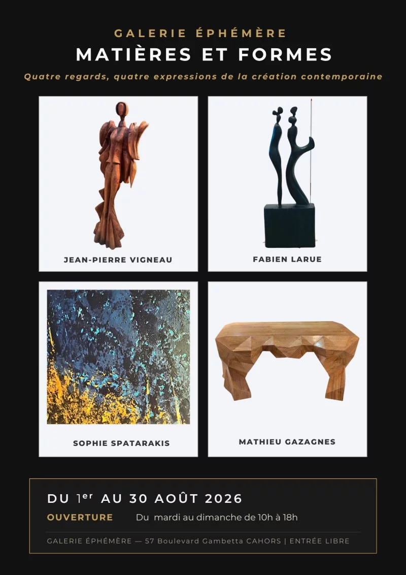 Exposition "Matières et formes" à la Galerie Ephémère