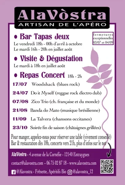 Concert repas "La Talvera"