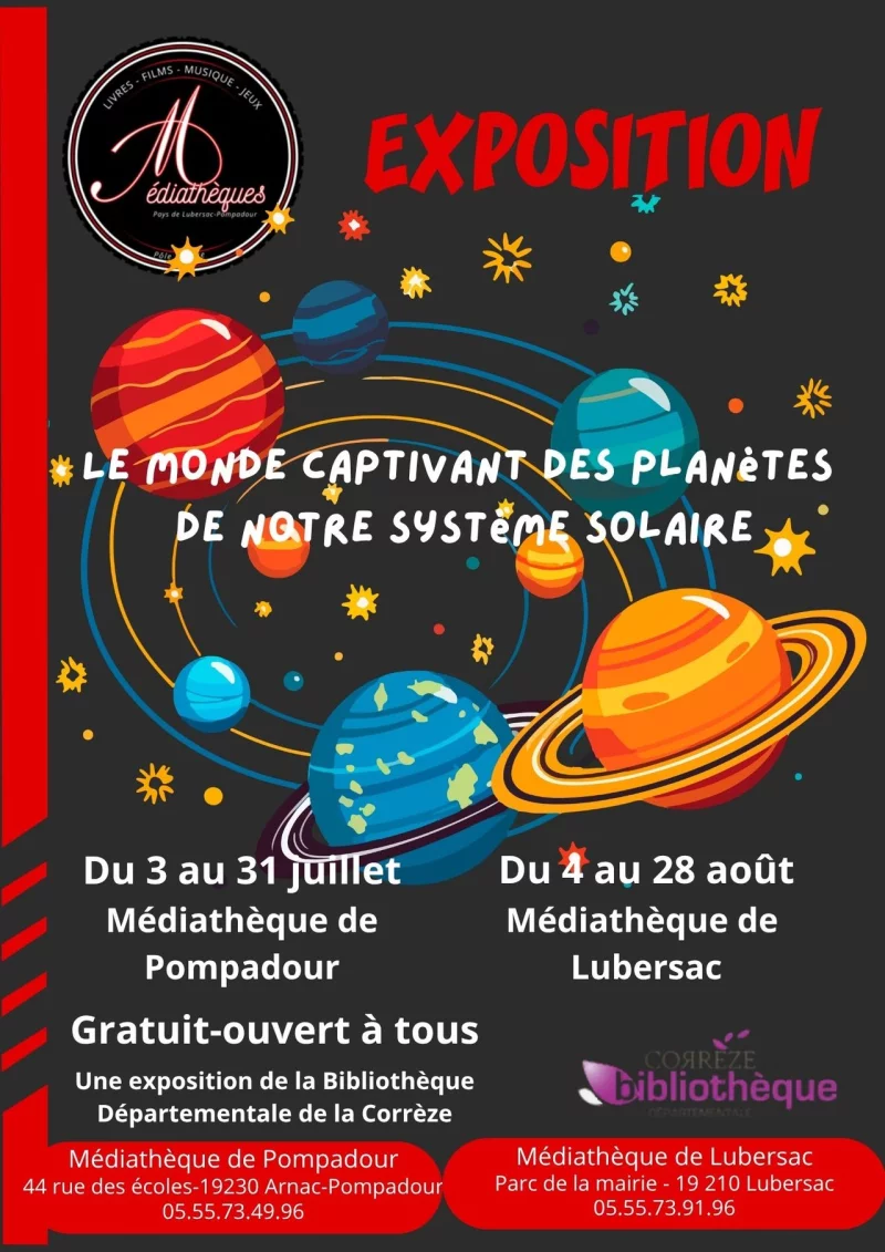 Exposition  Le monde captivant des planètes de notre système solaire