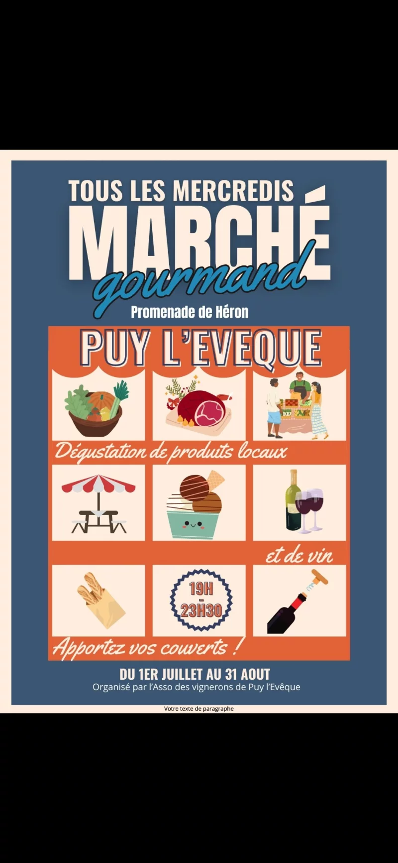 Marché gourmand des producteurs à Puy-l'Evêque