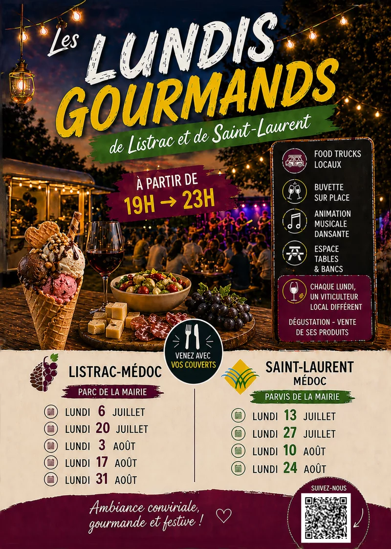 Les Lundis Gourmands de Saint-Laurent-Médoc