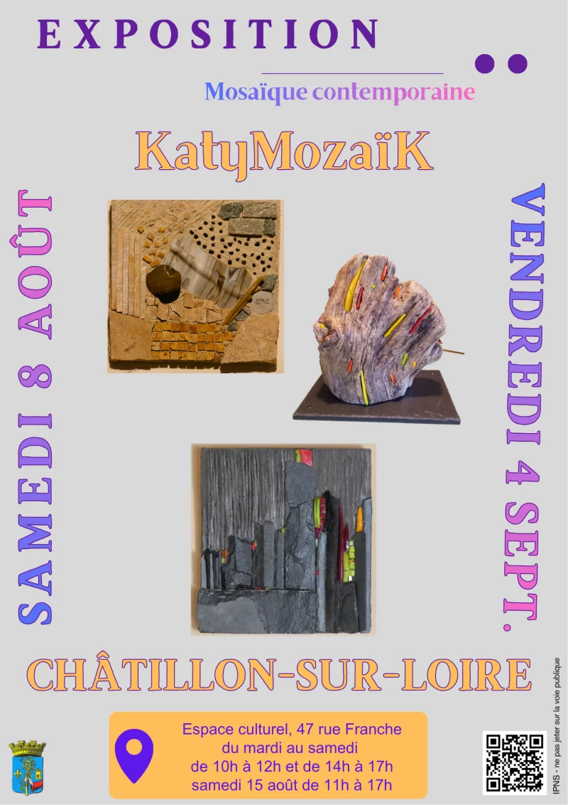 Exposition de mosaïque contemporaine de KatyMozaïK