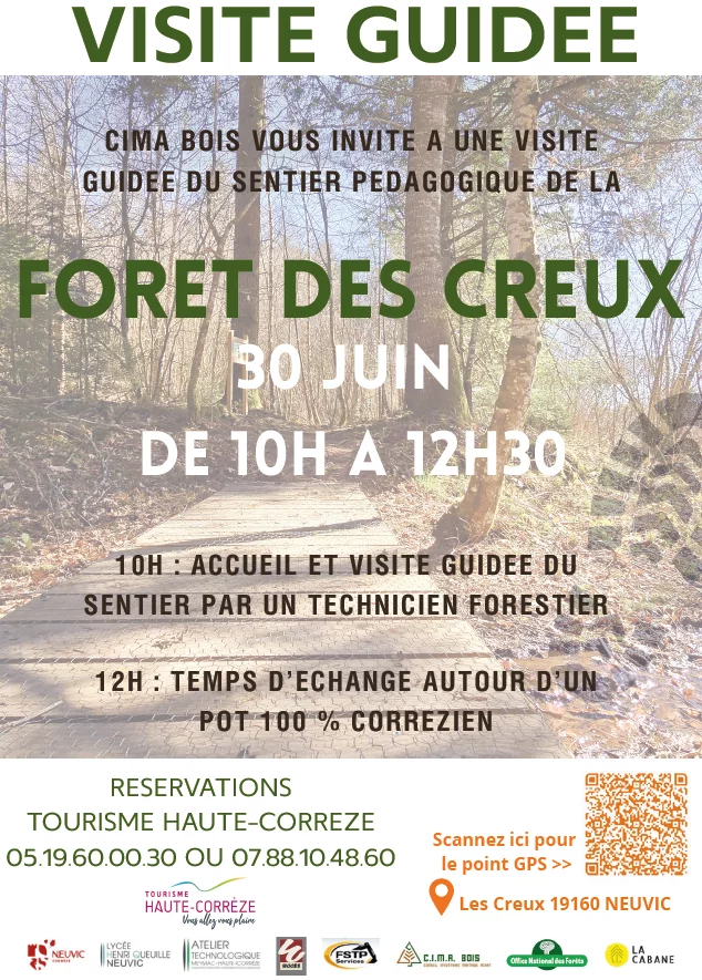 Visite guidée Forêt des Creux