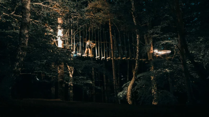 RONDIN PARC : ACCROBRANCHE NOCTURNE