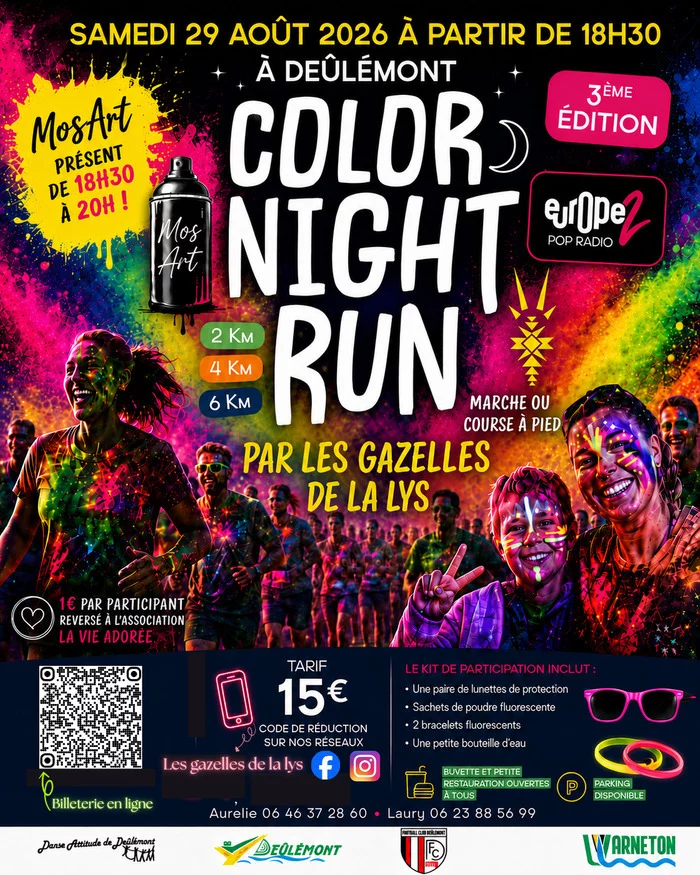 Color Night Run de Deûlémont - 3ème édition