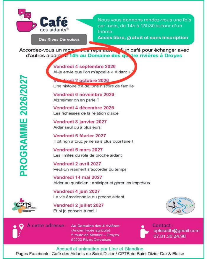 Café des Aidants© – Rives Dervoises (Droyes) : Ai-je envie que l’on m’appelle « Aidant » ?