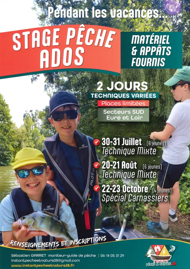 Stage de pêche ados - carnassiers aux leurres