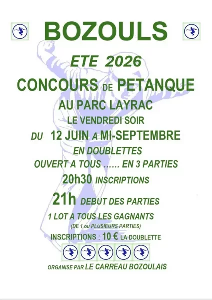Concours de pétanque