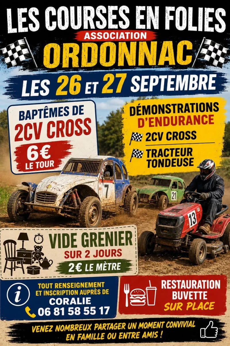 Week-end les Courses en folies à Ordonnac