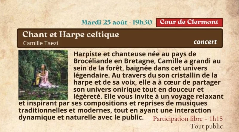 Festival Re-naissance à Figeac : "chant et harpe celtique"