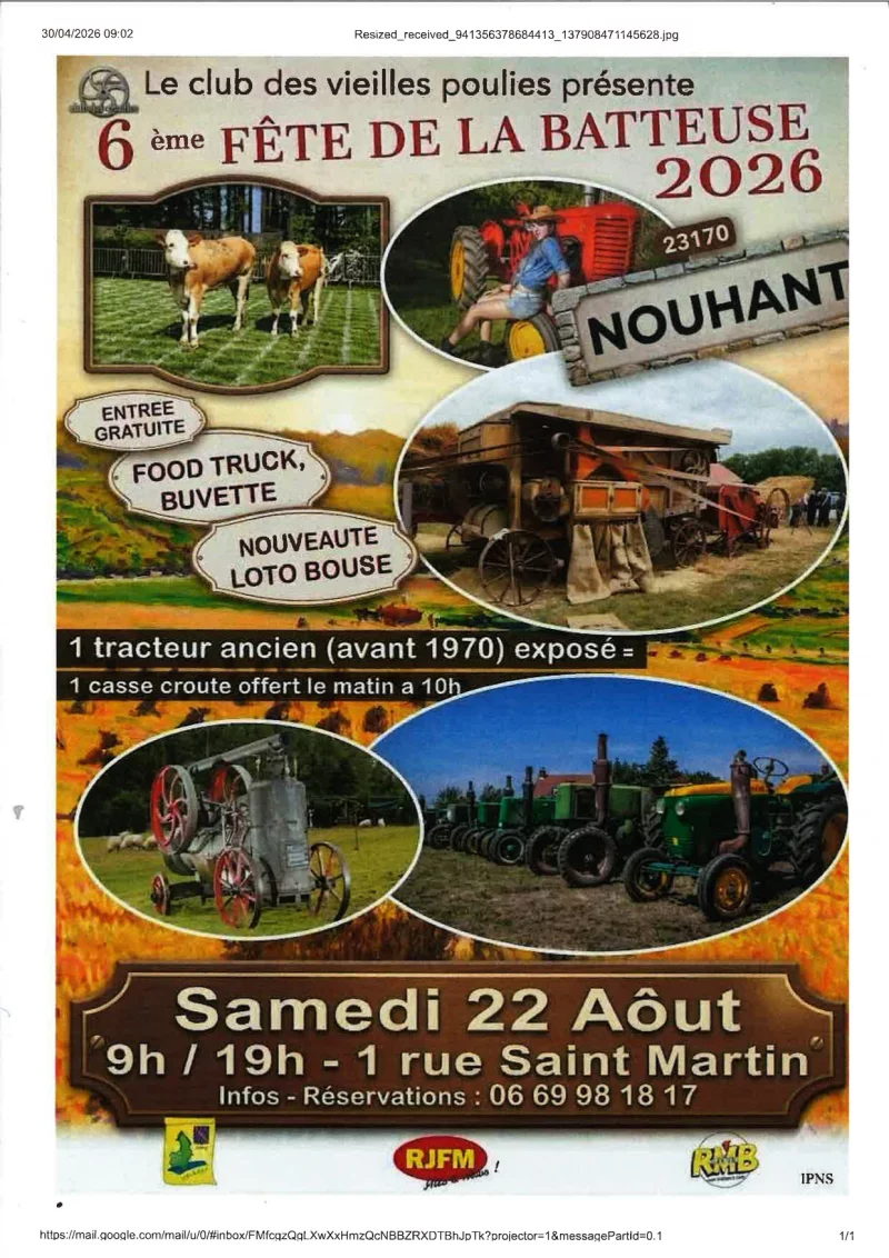 6ème fête de la batteuse