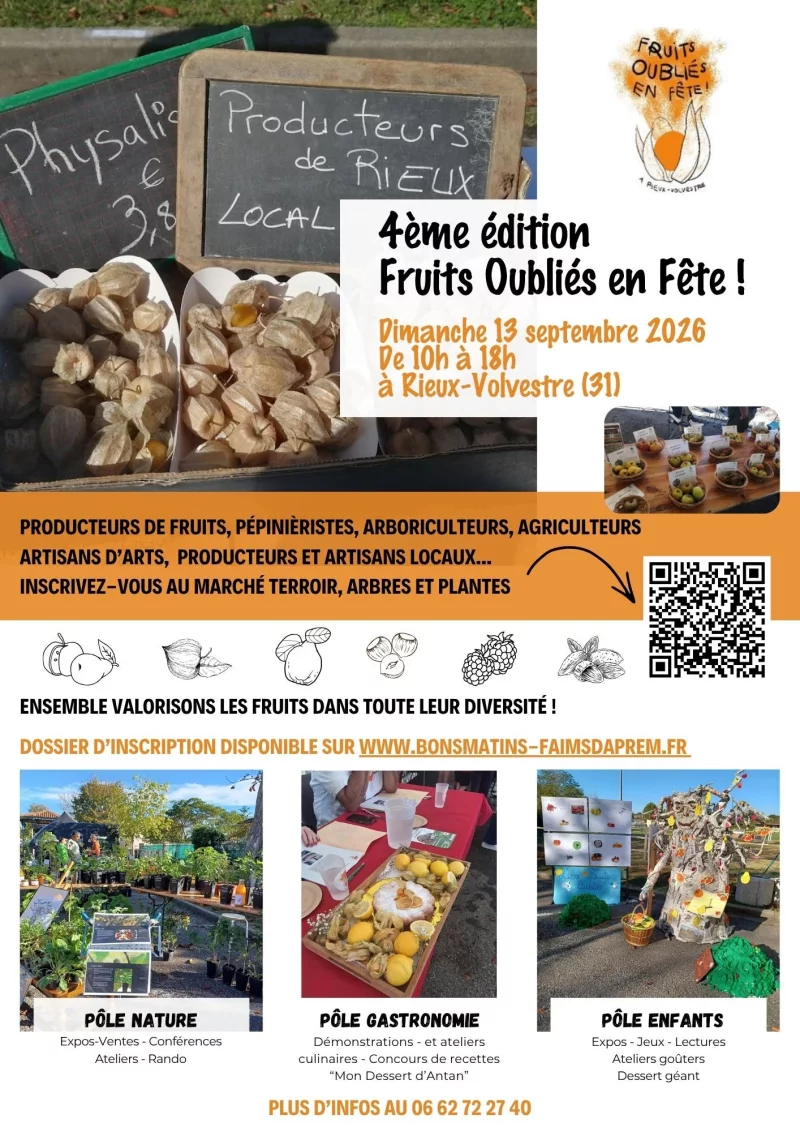 4ÈME ÉDITION DES FRUITS OUBLIÉS EN FÊTE