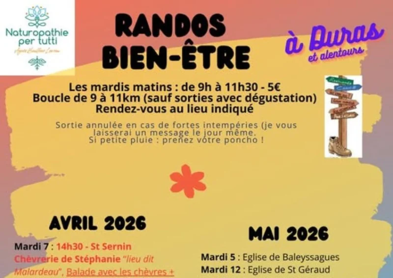 Rando marche sportive autour de Duras