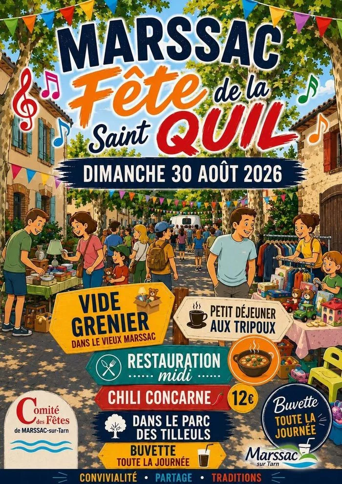 Vide grenier de la Saint Quil à Marssac-sur-Tarn