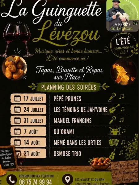 Guinguette à la FERME du Lévézou
