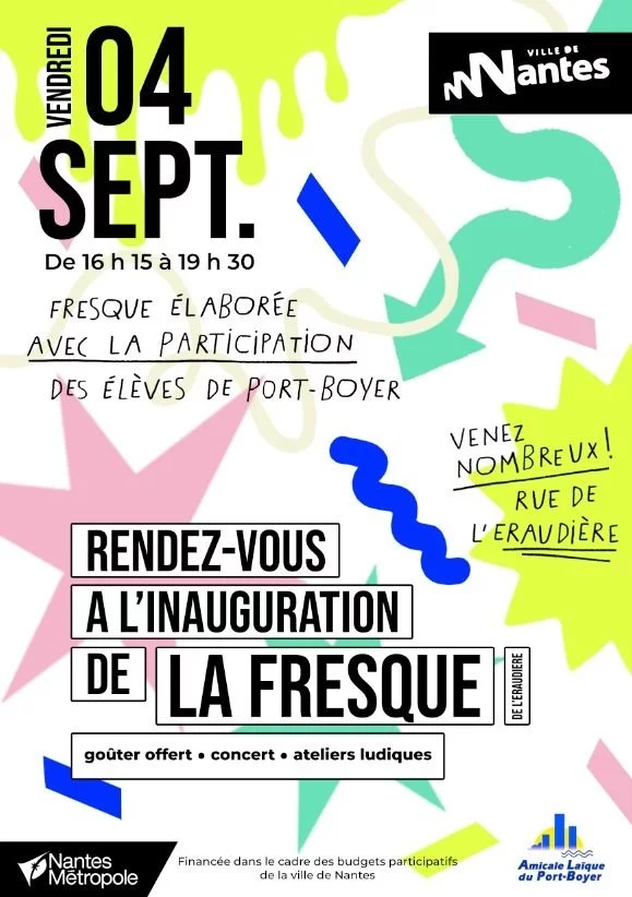 Inauguration fresque Port-Boyer