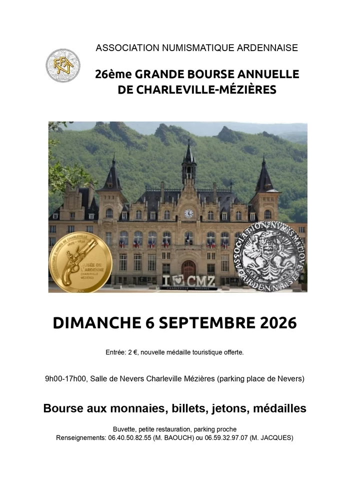 26ème bourse annuelle de CMZ - Assoc numismatique ardennaise
