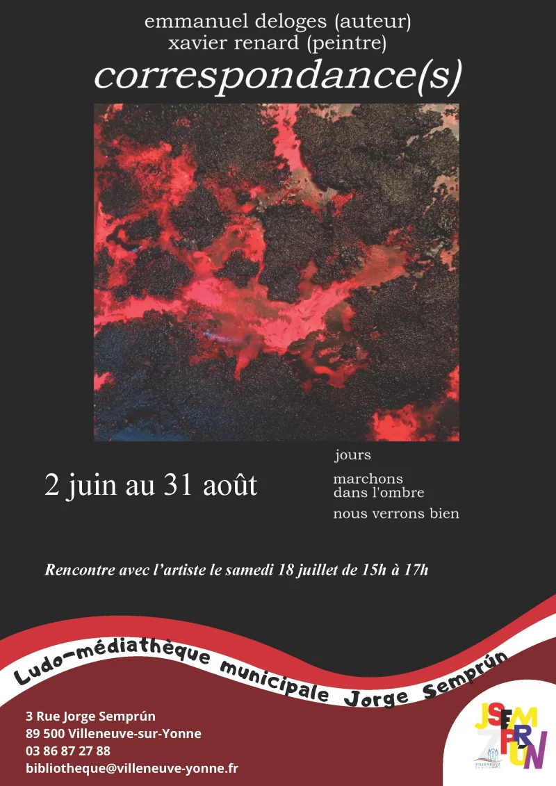 Correspondance(s), de Xavier rRenard et Emmanuel Deloges
