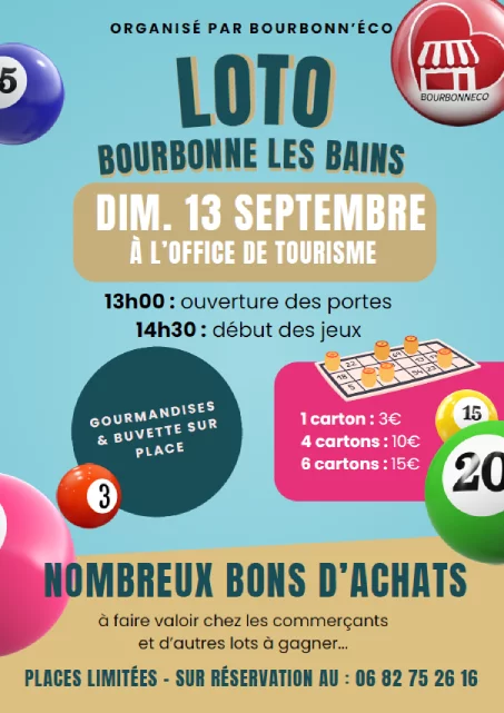Loto organisé par Bourbonn'Éco.