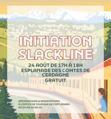 INITIATION SLACKLINE - LUNDI 24 AOÛT