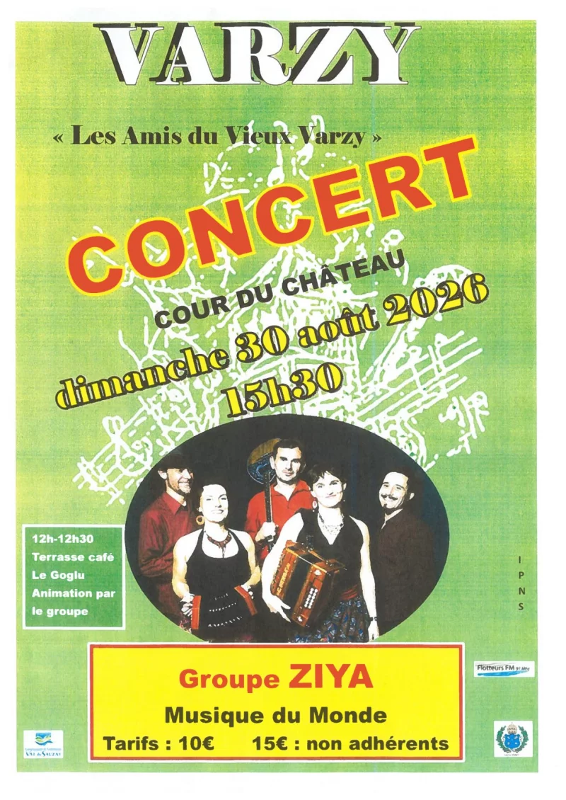 Concert du groupe ZIYA à Varzy
