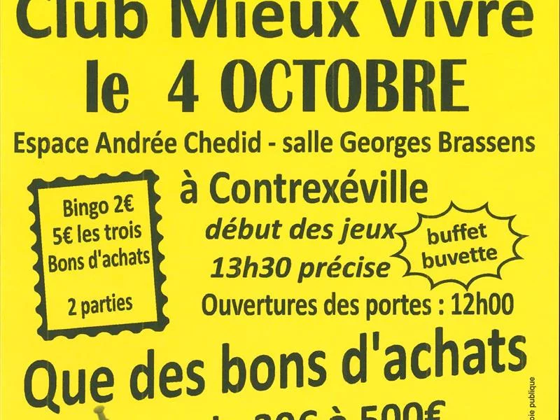 Loto du Club Mieux Vivre