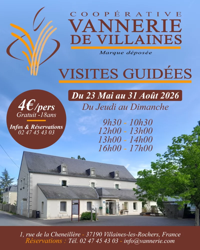 Visites guidées à la coopérative de vannerie de Villaines