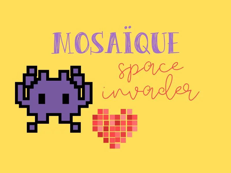 Mosaïque "space invader"
