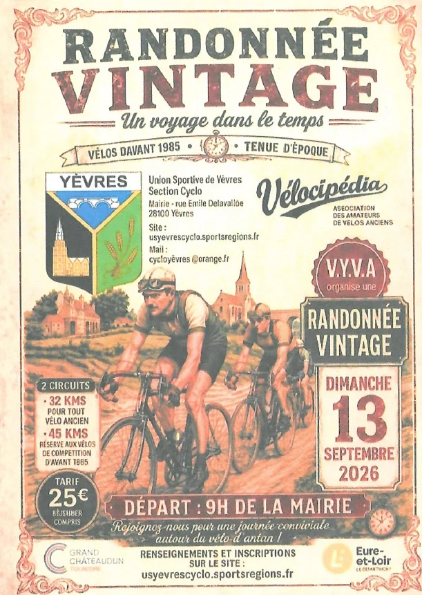 Randonnée vintage à vélo