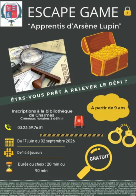 Escape game à la bibliothèque de Charmes