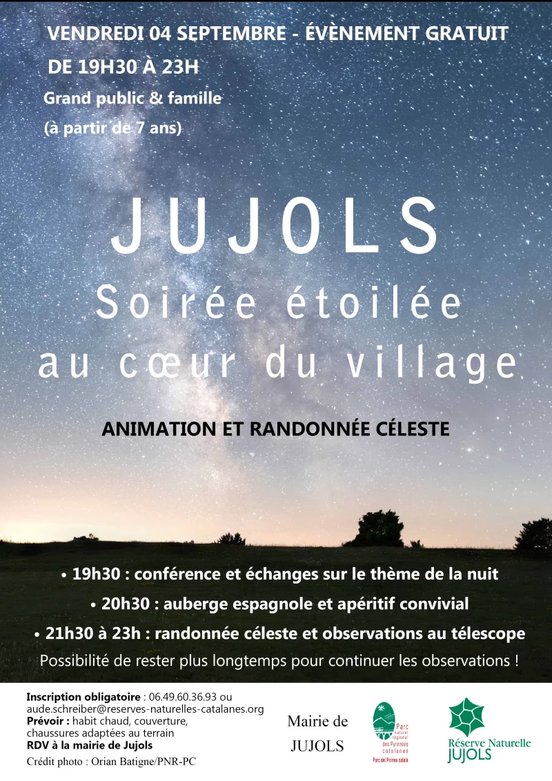 JUJOLS SOIRÉE ÉTOILÉE AU COEUR DU VILLAGE