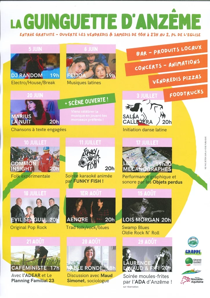 Table ronde à la Guinguette d'Anzême
