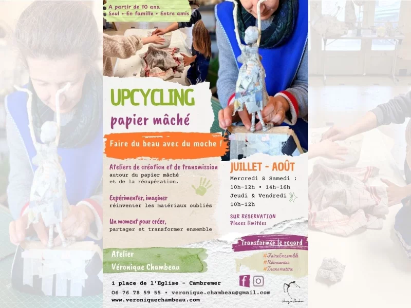 Stage d'été : upcycling en papier mâché