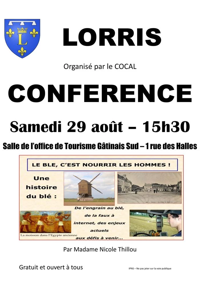 Conférence "Le blé, c'est nourrir les hommes"