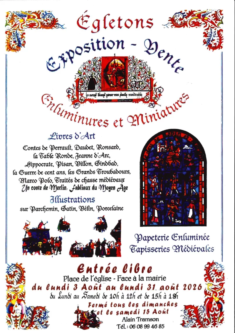 Exposition - Vente Enluminures et miniatures