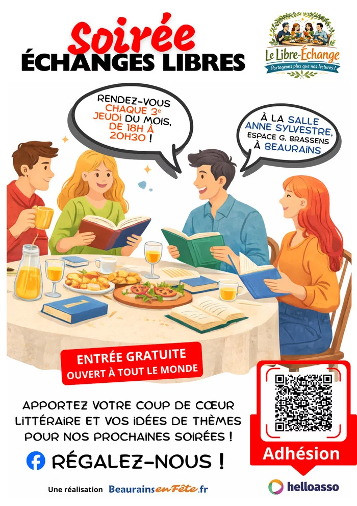 Soirée d'échanges libres de l'association Le Libre-Échange