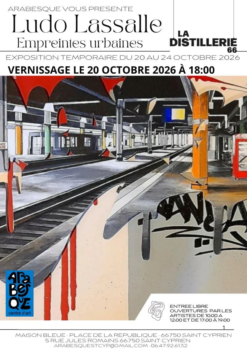 EXPOSITION "EMPREINTES URBAINES" DE LUDO LASSALE - CHEZ ARABESQUE